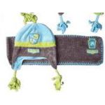 Harry's Horse kinder muts en sjaal set blauw