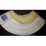 Dhh Dutch springschoenen met schapenbont  / bell boot wit l