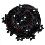 Knotnetje Flower zwart