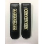 HB Laarzen clips met steentjes zwart