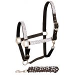 Harry's Horse Halsterset Granite zwart shet cob