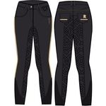 DAMES RIJBROEK SOPHIE caviar  40 42 silecone zit red horse