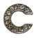 Sierletter voor frontriem of halsband