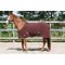 Harry's Horse Fleecedeken standaard met singels bruin / black coffee 145